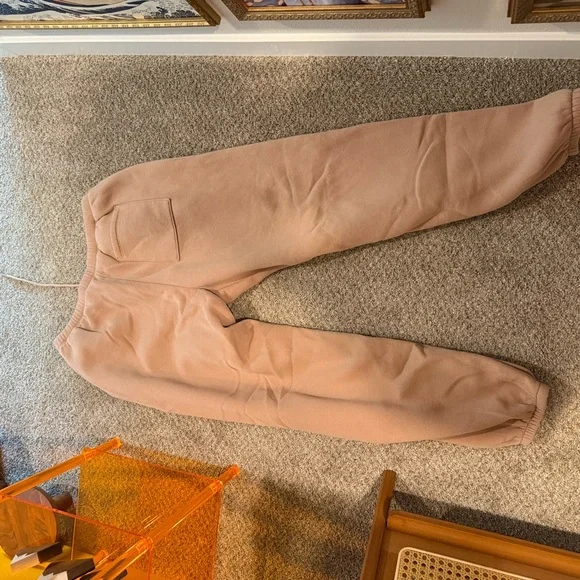 Abercrombie Sunday Tan Sweatpants LONG - Picture 3 of 4